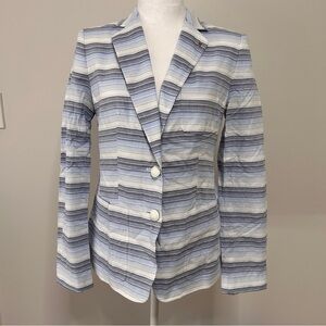 Tommy Hilfiger Blazer Womens Size XS Blazer Blue & White Business Casual *READ*